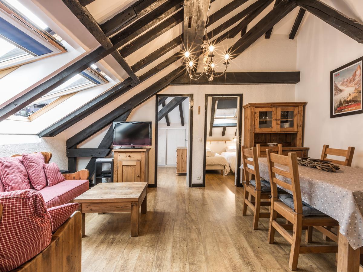 Top Floor Apartment Mansard - Central Chamonix Mont Blanc Haven Buitenkant foto